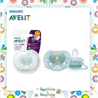Philips Avent - Chupeta Ultra Soft Unitária Little Star 6-18m