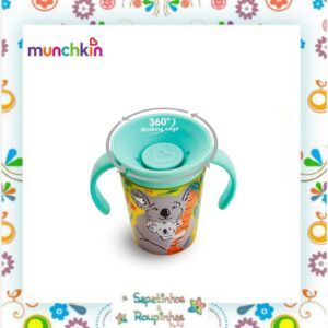 Munchkin- Copo de Treinamento 360° 6m+ 177ml Wild coala com gravação a laser - Imagem 3