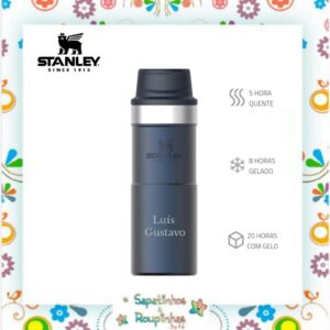 Stanley - Kit Copo térmico de cerveja com tampa NightFall 473ml + Mug térmico classic stanley NightFall 354ml com gravação a laser - Imagem 3