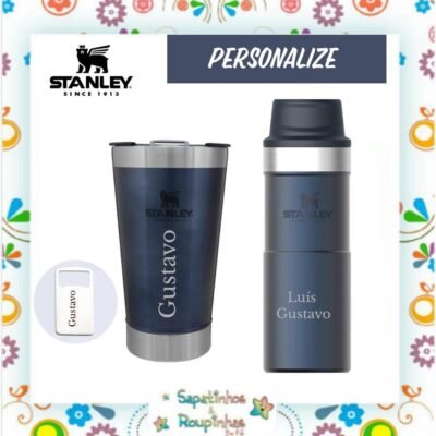 Stanley - Kit Copo térmico de cerveja com tampa NightFall 473ml + Mug térmico classic stanley NightFall 354ml com gravação a laser