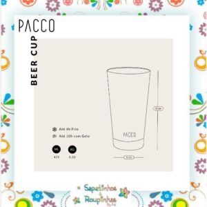 Pacco - Kit Copo Térmico Beer Cup 473ml + Copo Térmico Happycup 295ml com gravação a laser - Imagem 3
