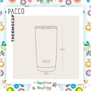 Pacco - Kit Copo Térmico Thermocup laranja 600ml + Copo térmico Happycup laranja 295ml com gravação a laser - Imagem 4
