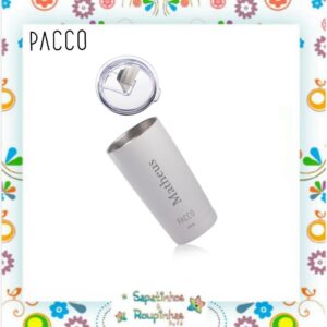 Pacco - Kit Copo Térmico Thermocup branco 600ml com gravação a laser + Jogo de compartimentos mix connect - Imagem 3