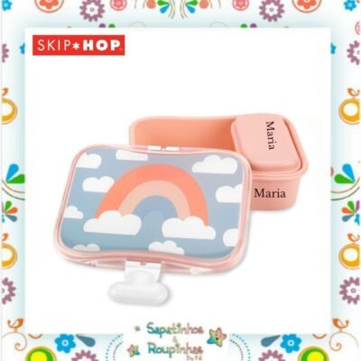Skip Hop - Kit lanche spark style arco-íris com gravação a laser