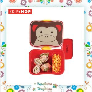 Skip Hop - Kit lanche zoo Macaco com gravação a laser - Imagem 3