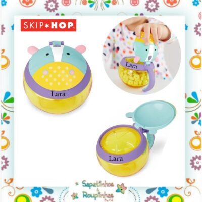 Skip Hop - Porta Snack Zoo Unicórnio com gravação a laser