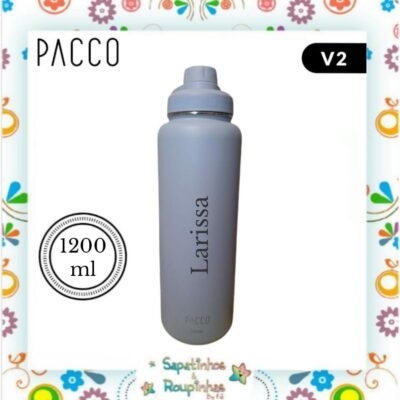 PACCO – Garrafa Térmica HydraV2 1200ml Lavanda Com Gravação A Laser