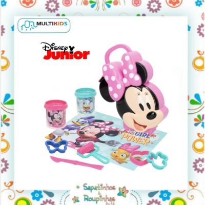 Multikids/Disney Junior - Maleta Minnie 3D com massinha mais acessórios 