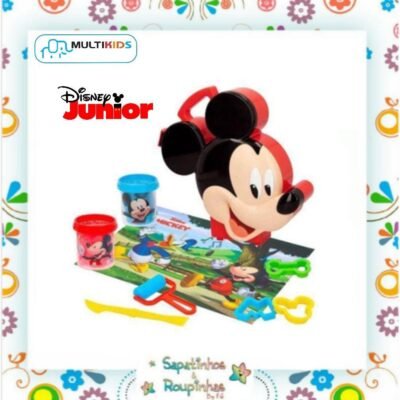 Multikids/Disney Junior - Maleta Mickey 3D com massinha mais acessórios 