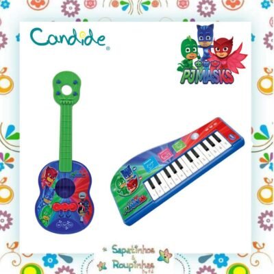 Candide - Kit PJ Masks violão + PJ Masks teclado musical