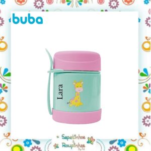 Buba - Pote térmico animal Fun girafa 320ml com gravação a laser - Imagem 5