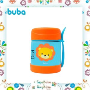 Buba - Pote térmico animal Fun leão 320ml com gravação a laser - Imagem 5