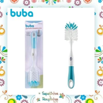 Buba - Escova para mamadeira e bico 2 em 1 azul