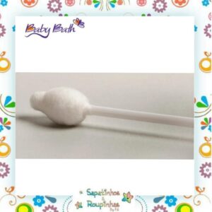 Baby Bath - Hastes flexíveis de algodão 50 unidades - Imagem 4