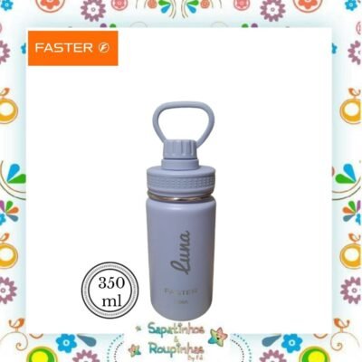 Faster - Garrafa Térmica 350ml Lavanda com gravação a laser