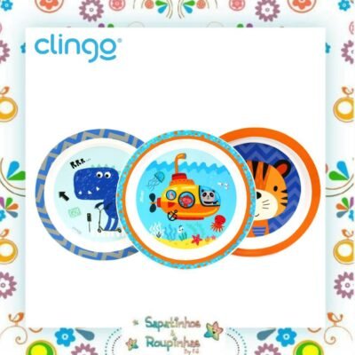 Clingo - Kit 3 pratos infantis