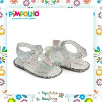 Pimpolho - Sandália Infantil Laço Glitter