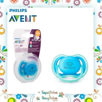 Philips Avent - Chupeta Ultra Air 6-18m Tam 2 com gravação a laser