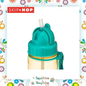 Skip Hop - Garrafinha Flip Zoo cachorro pug com gravação a laser - Imagem 3