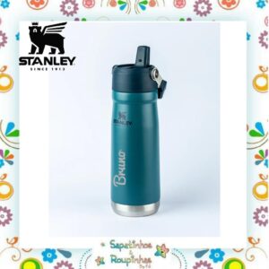 Stanley - Garrafa Térmica Flip Straw Azul 651ml com gravação a laser - Imagem 6