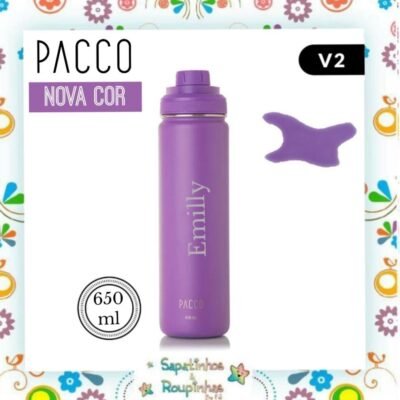 Pacco - Garrafa Térmica HydraV2 650ml Uva com gravação a laser