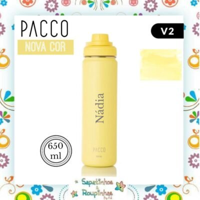 Pacco - Garrafa Térmica HydraV2 650ml Lima com gravação a laser