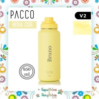 Pacco - Garrafa Térmica HydraV2 950ml Lima com gravação a laser