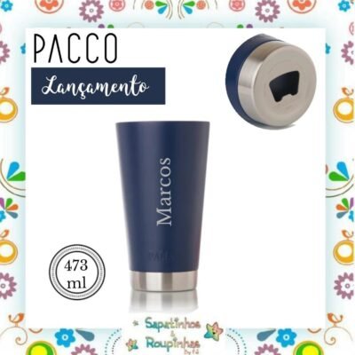 Pacco - Beer Cup Marinho 473ml com gravação a laser