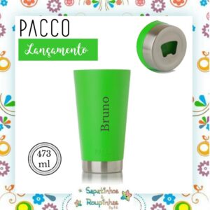 Pacco - Beer Cup Verde 473ml com gravação a laser