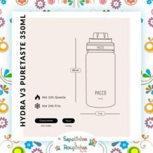 Pacco - Garrafa Térmica HydraV2 350ml Boreal com gravação a laser - Imagem 5