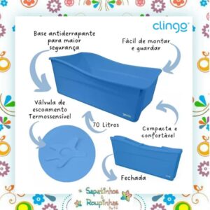 Clingo - Banheira smart dobrável 0m+ - Imagem 7