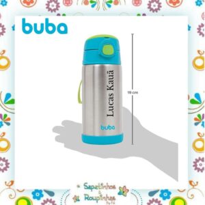 Buba - Kit Garrafa Térmica com canudo + Pote térmico com gravação a laser - Imagem 4