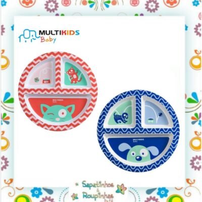 Multikids baby - Prato com divisória Funny Meal