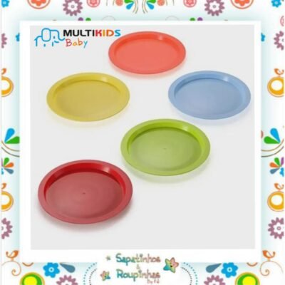 Multikids baby - Kit 5 Pratos rasos