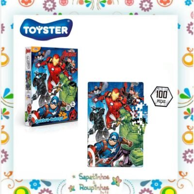 Toyster - Quebra Cabeça Avengers 100 Peças 6+ anos 