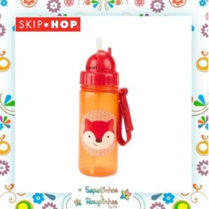 Skip Hop - Kit Marmita raposa 700ml + Garrafa Flip raposa 390ml + Talheres Zoo raposa com gravação a laser - Imagem 6