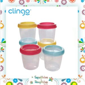 Clingo - Potes para armazenamento de leite materno e papinhas 180ml - Imagem 5