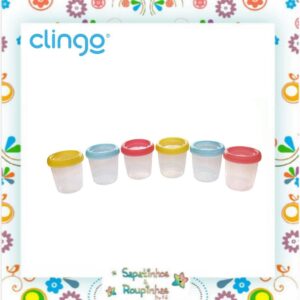 Clingo - Potes para armazenamento de leite materno e papinhas 180ml - Imagem 4