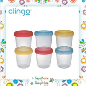 Clingo - Potes para armazenamento de leite materno e papinhas 180ml - Imagem 3