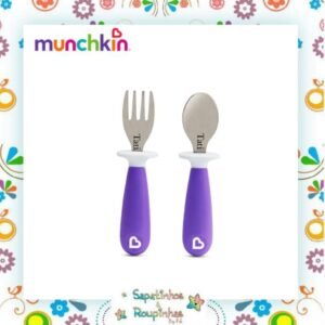 Munchkin - Kit Prato com divisórias + Kit talheres + Bowl + Copo de Splash 207ml com gravação a laser - Imagem 3
