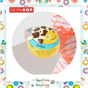 Skip Hop - Porta snack zoo girafa com gravação a laser - Imagem 4