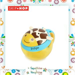 Skip Hop - Porta snack zoo girafa com gravação a laser - Imagem 3