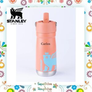 Stanley - Garrafa Térmica Flip Straw Kids GRAPEFRUIT 500ml com gravação a laser - Imagem 4