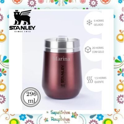 Stanley - Copo térmico everyday vinho 296ml com gravação a laser