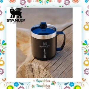 Stanley - Camp Mug Matte Preto 350ml com gravação a laser - Imagem 4