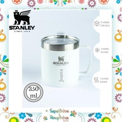 Stanley - Camp Mug Branco 350ml com gravação a laser