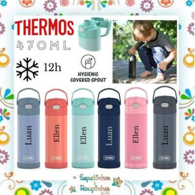 Thermos - Garrafa térmica 470ml com gravação a laser
