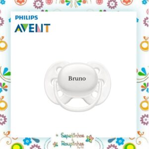 Philips Avent - Chupeta Ultra Soft Branca 0-6 Meses Tamanho 1 com gravação a laser - Imagem 4