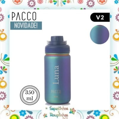 Pacco - Garrafa Térmica HydraV2 350ml Boreal com gravação a laser