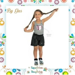 ByGus - Conjunto Coração Listrado - Imagem 1